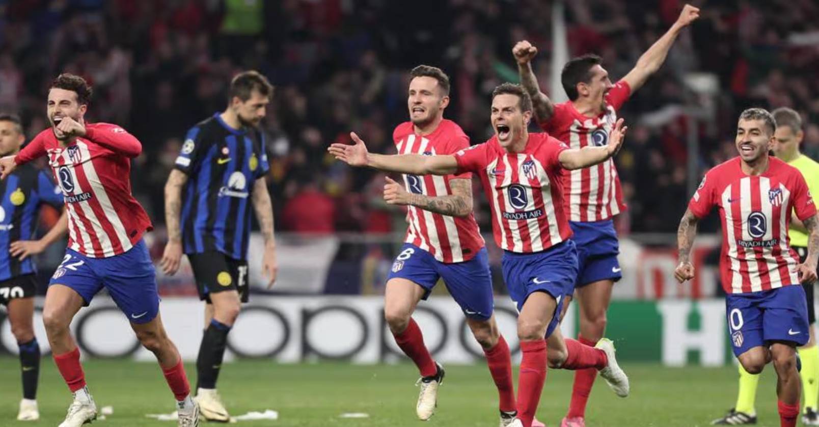 包含法国绝杀马德里竞技，奥亚尔萨瓦尔刷新纪录的词条